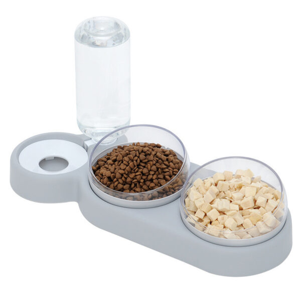 1617677851634.jpg Pet Cat Bowl Automatic Feeder Dog Cat Food Bowl With Water Fountain Double Bowl Drinking Raised Stand