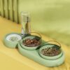 1624002793918.jpg Pet Cat Bowl Automatic Feeder Dog Cat Food Bowl With Water Fountain Double Bowl Drinking Raised Stand