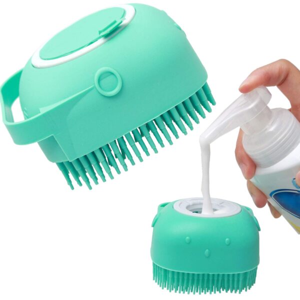 Shampoo-Dispensing Pet Bath Brush Shampoo-Dispensing Pet Bath Brush
