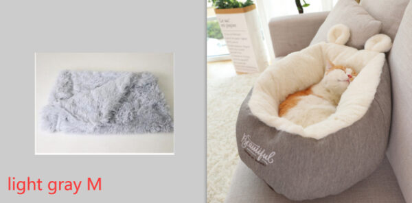 Soft Hooded Pet Sleeping Bed for Small Pets product image Soft Hooded Pet Sleeping Bed for Small Pets product image
