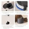 Automatic Pet Cat Water Fountain Mute Water Feeder Bowl USB Charge Auto Electric Feeder Pet Drinking Dispenser For Cat Dog Pet Products