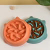 Pet Dog Cat Slow Feeder Bowls Anti Choking Slow Feeder Dish Bowl Home Dog Eating Plate Anti Gulping Bowl Supplies