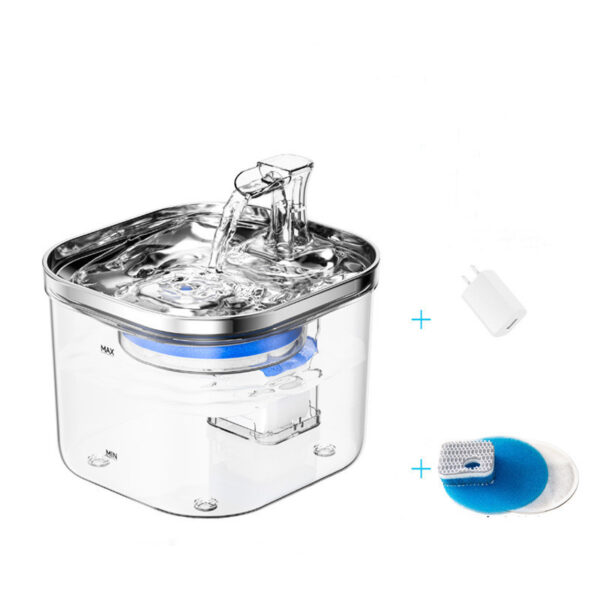 b496a496-ed1a-47e4-b209-17ba105ed332.jpg Pet Cat Dog Stainless Steel Automatic Circulation Water Dispenser Intelligent Fountain Pets Accessories