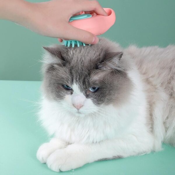 ccdeea65-472a-4ba5-b45e-777e212d715f.jpg Durable Cat Paw Bath Brush Fine Foaming Labor-saving Cartoon Shape Pet Dog Cat Pet Hair Grooming Brush Reusable Dog Hair Comb Pet Products