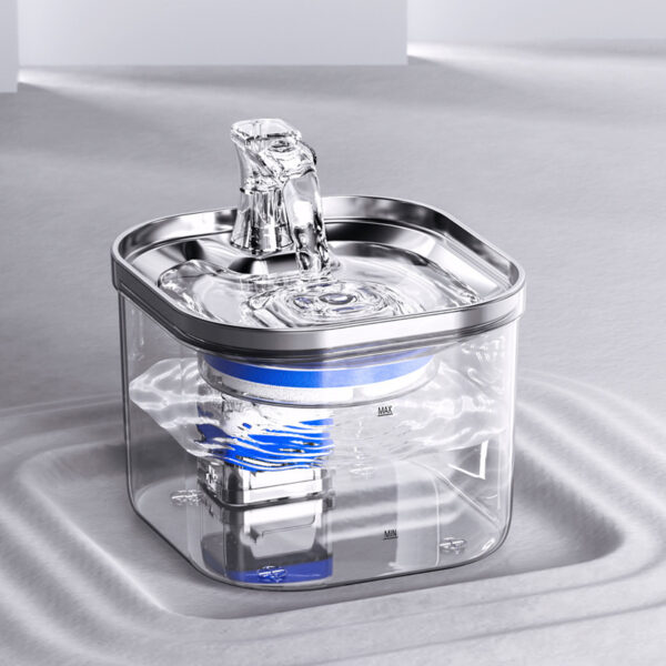 d11631bf-6df2-4f08-bc60-9fbc93e8bf73.jpg Pet Cat Dog Stainless Steel Automatic Circulation Water Dispenser Intelligent Fountain Pets Accessories