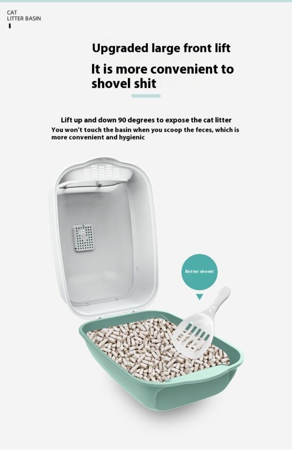 Fully Enclosed Cat Litter Box product image Fully Enclosed Cat Litter Box product image