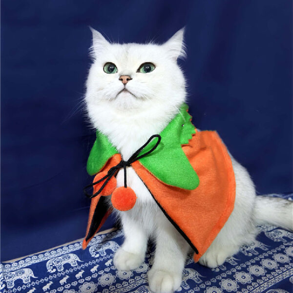 Halloween Pumpkin Double Sided Cape Dog Party Halloween Pumpkin Double Sided Cape Dog Party