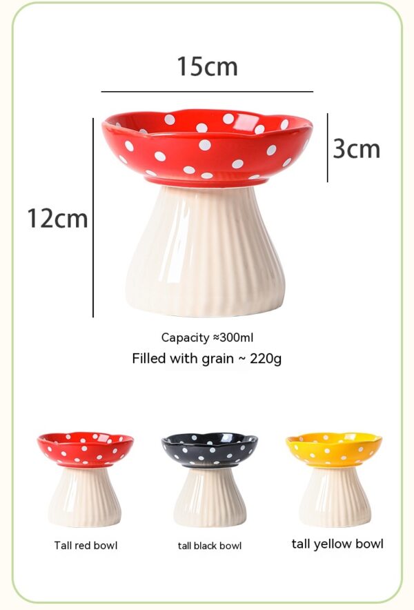 Raised Mushroom Cat Bowl product image Raised Mushroom Cat Bowl product image