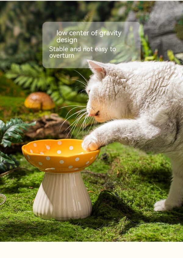 Raised Mushroom Cat Bowl product image Raised Mushroom Cat Bowl product image