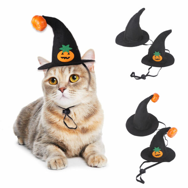 Cat Halloween Pumpkin Face Hat