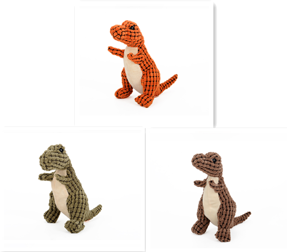 Plush Dinosaur Squeaky Dog Toy product image Plush Dinosaur Squeaky Dog Toy product image