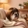 Adjustable Black Wig for Dogs & Cats