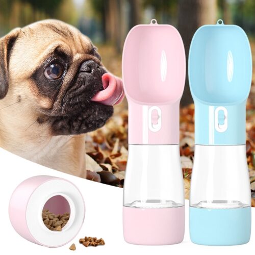 2-in-1 Travel Water & Food Bottle for Pets product image 2-in-1 Travel Water & Food Bottle for Pets product image
