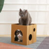 Corrugated Cardboard Cat House & Scratcher product image Corrugated Cardboard Cat House & Scratcher product image