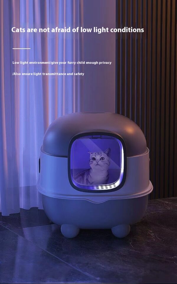 Oversized Fully Enclosed Cat Litter Box product image Oversized Fully Enclosed Cat Litter Box product image