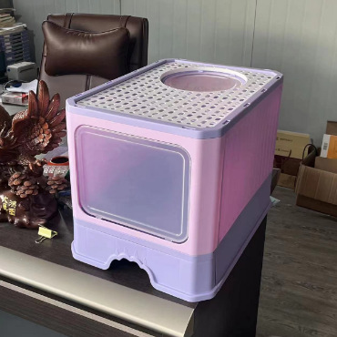 Foldable Double-Door Cat Litter Basin product image
