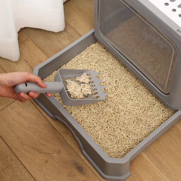 Foldable Double-Door Cat Litter Basin product image