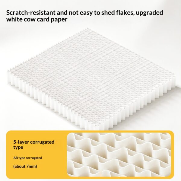 White Cardboard Cat Scratch Board product image