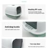 Fully Enclosed Cat Litter Box product image Fully Enclosed Cat Litter Box product image