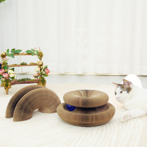 Foldable Corrugated Paper Cat Scratcher product image