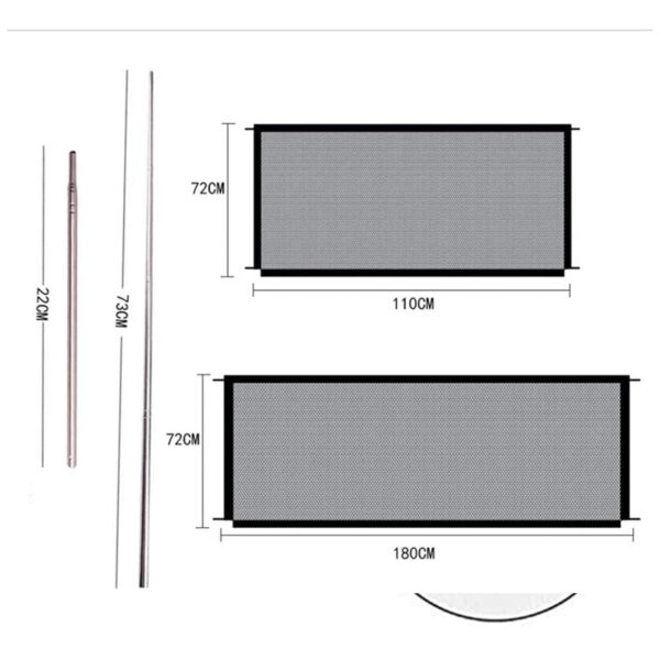 Portable Foldable Mesh Pet Fence for Dogs product image Portable Foldable Mesh Pet Fence for Dogs product image