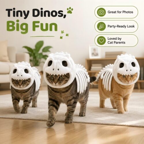 Dinosaur Skeleton Cat Costume