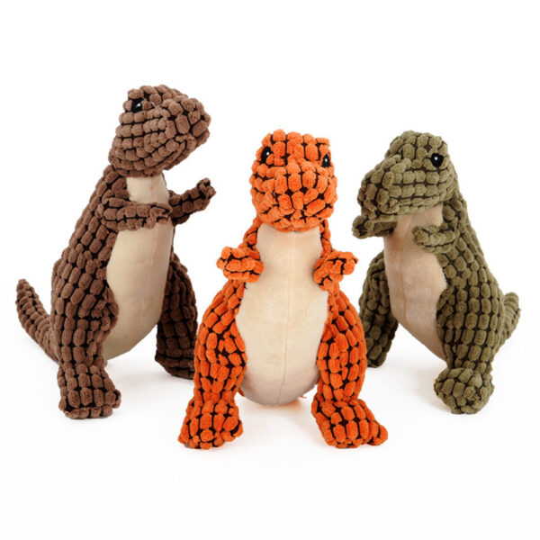Plush Dinosaur Squeaky Dog Toy product image Plush Dinosaur Squeaky Dog Toy product image
