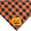 Halloween Pumpkin Bandana for Dogs product image
