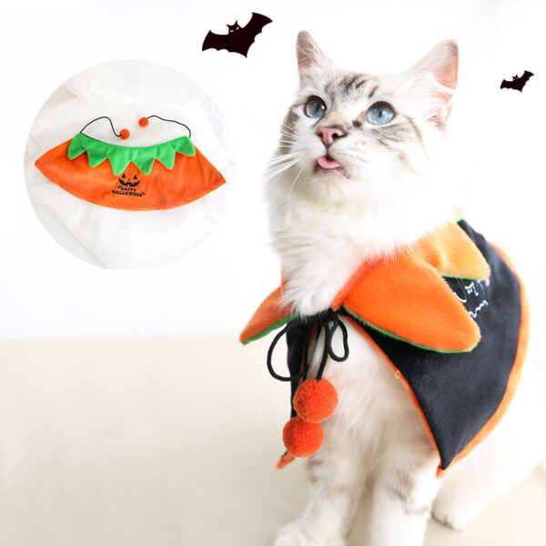 Halloween Pet Pumpkin Cloak Bat Wing Killer Makeover Costume product image Halloween Pet Pumpkin Cloak Bat Wing Killer Makeover Costume product image