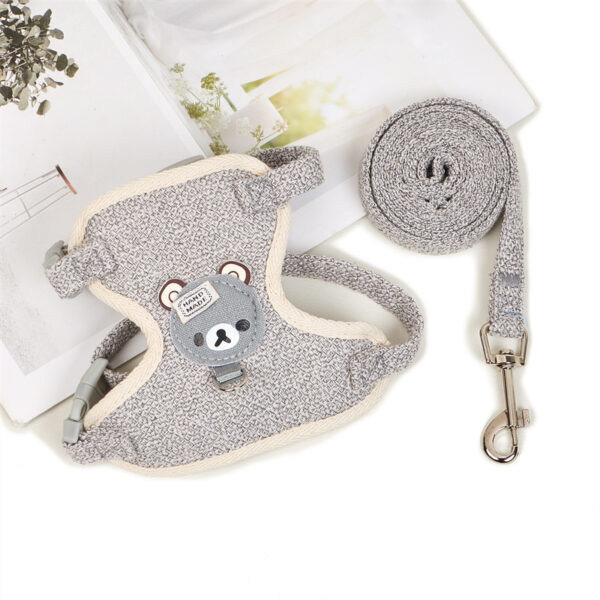 Adjustable Dog Rope Vest and Leash Set