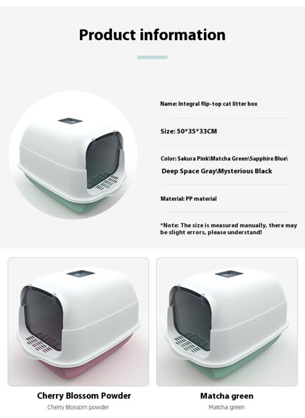 Fully Enclosed Cat Litter Box product image Fully Enclosed Cat Litter Box product image