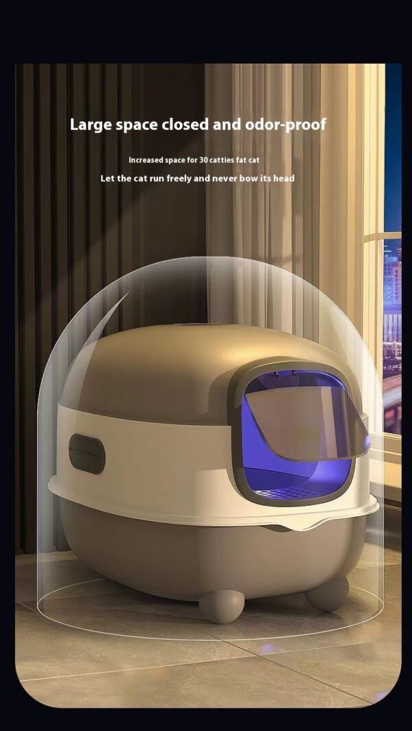 Oversized Fully Enclosed Cat Litter Box product image Oversized Fully Enclosed Cat Litter Box product image