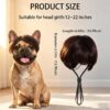 Adjustable Black Wig for Dogs & Cats product image