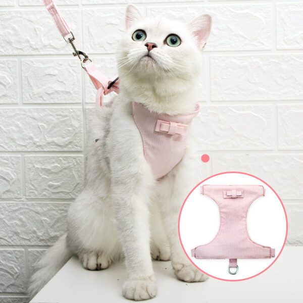 Japanese-Style Cat Chest Strap and Traction Rope