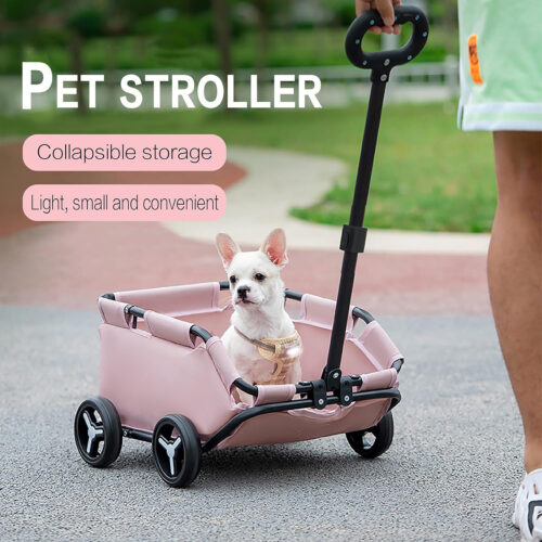 Foldable Pet Stroller for Dogs and Cats