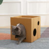 Corrugated Cardboard Cat House & Scratcher Corrugated Cardboard Cat House & Scratcher