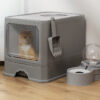 Foldable Double-Door Cat Litter Basin product image