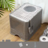 Foldable Double-Door Cat Litter Basin product image