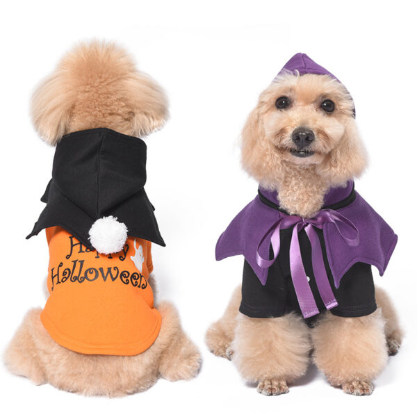 Halloween Pumpkin Funny Two-piece Sweater Shawl Dog Clothes product image Halloween Pumpkin Funny Two-piece Sweater Shawl Dog Clothes product image