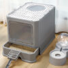 Foldable Double-Door Cat Litter Basin product image