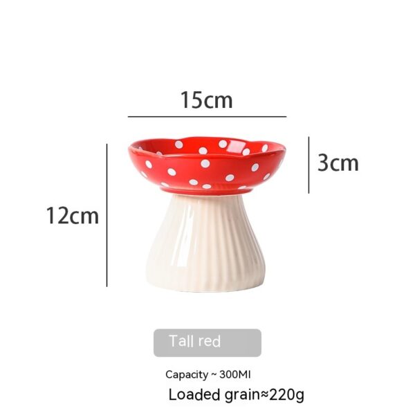 Raised Mushroom Cat Bowl product image Raised Mushroom Cat Bowl product image