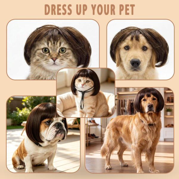 Adjustable Black Wig for Dogs & Cats product image