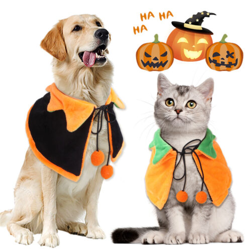 Halloween Pumpkin Pet Cloak Halloween Pumpkin Pet Cloak