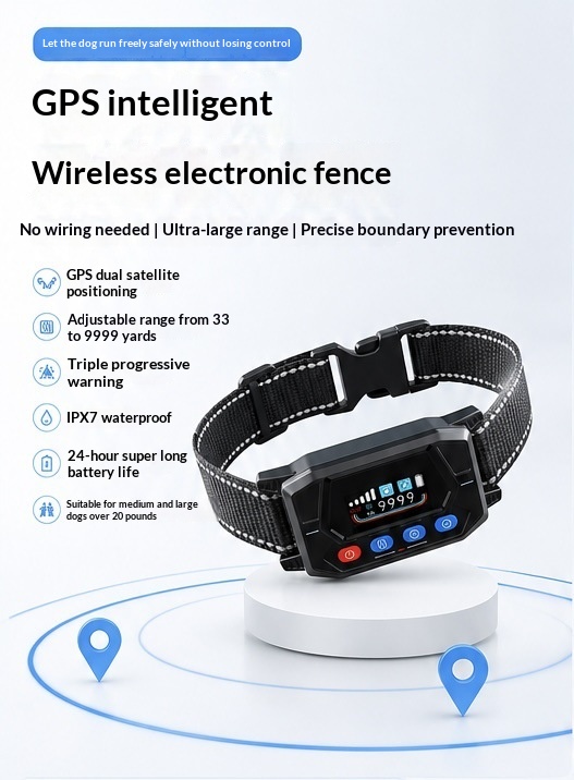 Smart GPS Wireless Fence and Tracking Training Collar product image Smart GPS Wireless Fence and Tracking Training Collar product image