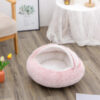 2-in-1 Plush Hooded Pet Bed product image