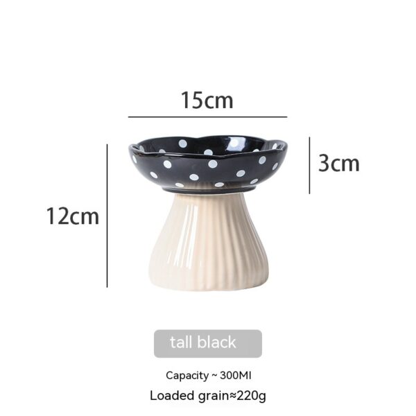 Raised Mushroom Cat Bowl Raised Mushroom Cat Bowl