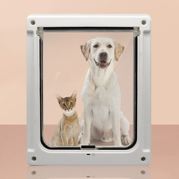 Plastic Door Fence for Dogs with Pet Door product image