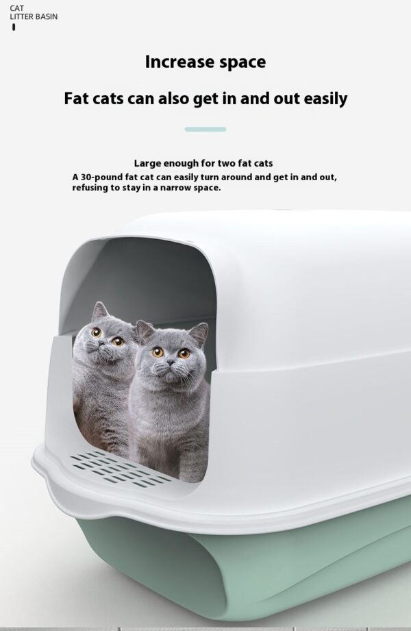 Fully Enclosed Cat Litter Box product image Fully Enclosed Cat Litter Box product image