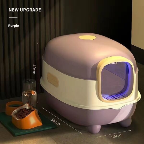 Oversized Fully Enclosed Cat Litter Box product image Oversized Fully Enclosed Cat Litter Box product image